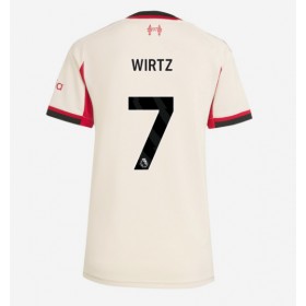 Dámské fotbalový oblečení Liverpool Florian Wirtz #7 Venkovní košile 2025-26 Krátkým Rukávem